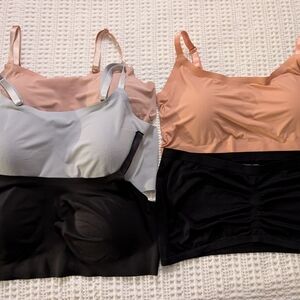 Calvin Klein Women's Bra Set - Black, Gray, and Peach